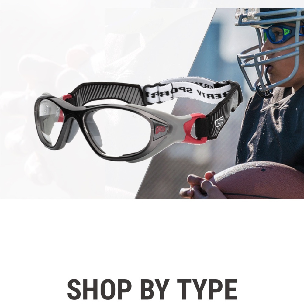 REC SPECS Black Sports Glasses Prescription Helmet Glasses